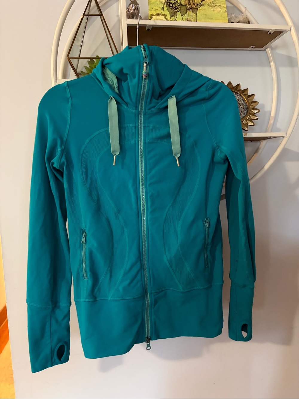 LULULEMON Womens 4 Teal Full-Zip Define Hoodie Zip Up Jacket